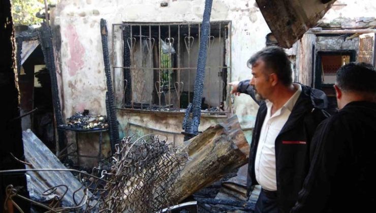 Çıkan Yangında Yaşlı kadının Engelli Oğul Hayatını Kaybetti