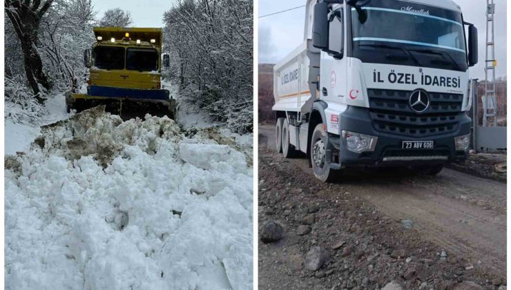 Elazığ’da kapalı köy yolu kalmadı