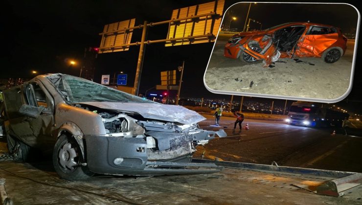 Hafif ticari araç ile otomobil çarpıştı: 3 yaralı