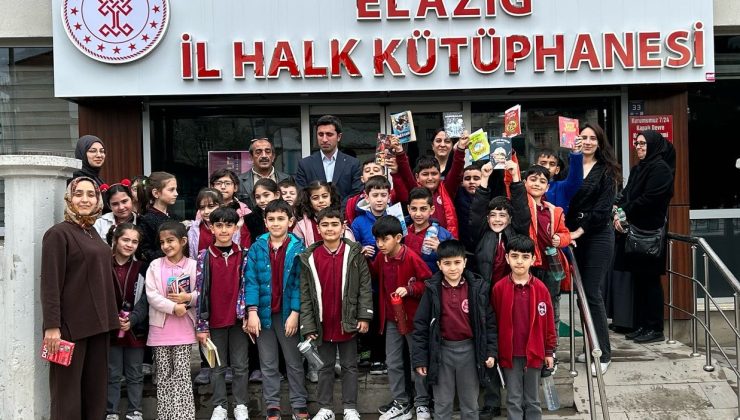 Elazığ Kültür ve Turizm İl Müdürlüğü’ne bağlı Miniklerden  Kütüphaneye Ziyaret