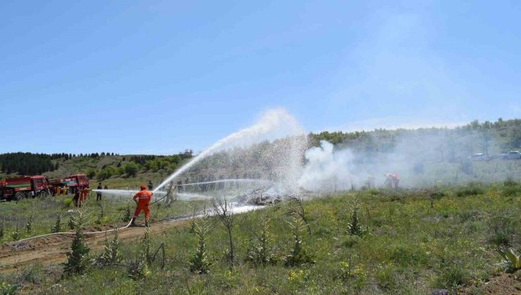 Yangınla mücadele iş başı eğitimleri sürüyor