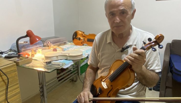 Annesinin altınlarını bozdurup aldığı keman, emekliliğinde mesleği oldu
