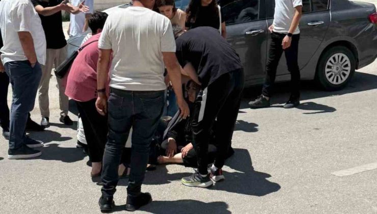 Elazığ’da otomobilin çarptığı yaya yaralandı