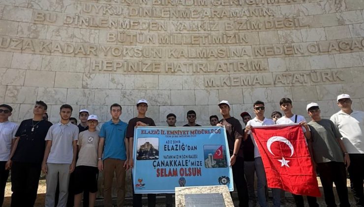 Elazığlı öğrenciler Çanakkale’yi gezdi