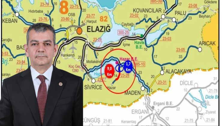 Milletvekili Keleş: Hazar İl Yolu’nda Çalışmalar Adım Adım Tamamlanıyor