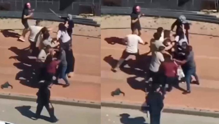Çocukların kavgasına aileler karıştı: Kadınlar saç baş birbirine girdi