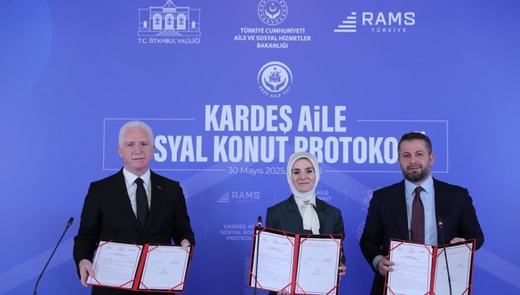 Bakan Göktaş, “Kardeş Aile Sosyal Konut Protokolü”nün imza törenine katıldı