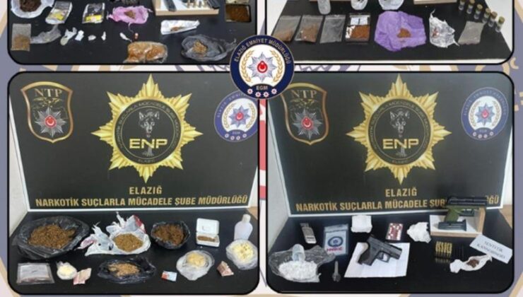 Elazığ’da uyuşturucuya geçit yok: 16 tutuklama