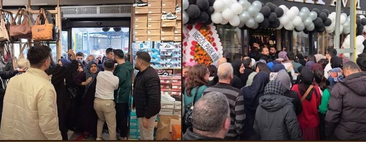 10 liraya ayakkabı, çanta, kıyafet satıldığını duyan koştu