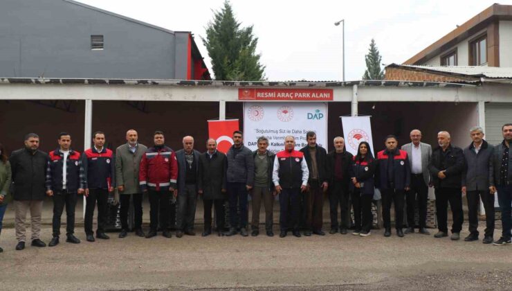 Elazığ’da üreticilere süt soğutma tankı dağıtıldı