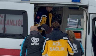 Mahsur kalan hastanın yardımına UMKE yetişti