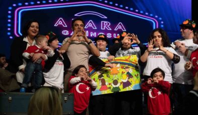 Özel ihtiyaçlı çocuklar sanatçı Uğur Aslan ile buluştu