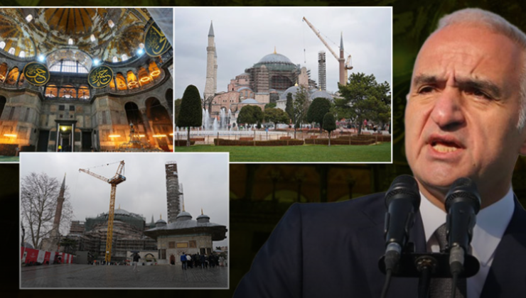 Bakan Ersoy açıkladı: “Ayasofya’da süreç devam ediyor