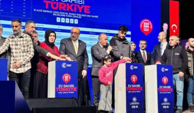 Elazığ’da sosyal konut heyecanı: 3 bin 825 konutun kurası çekildi