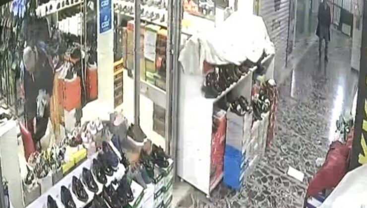 Önce beğendi ardından poşete koyup çaldı