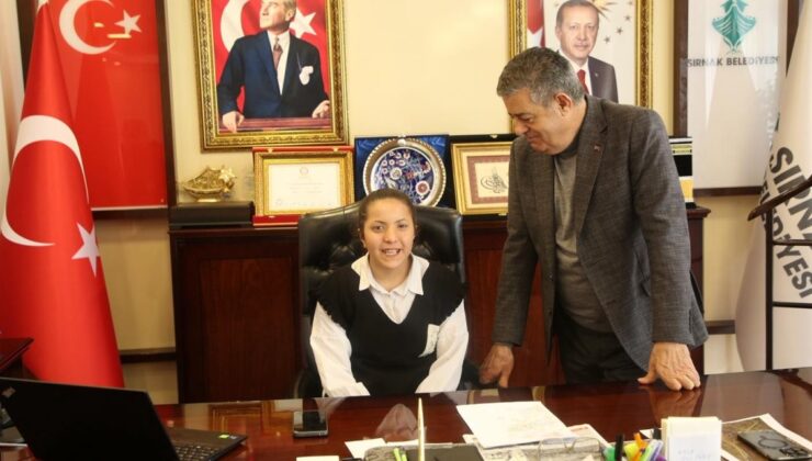 Şırnak’ta engelli çocuğun başkanlık hayali gerçek oldu