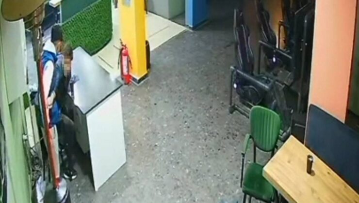 17 yaşındaki çocuğun bıçaklandığı anlar güvenlik kamerasında