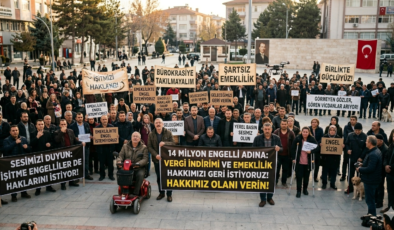 ENGELLİ VATANDAŞLARDAN ORTAK FERYAT: “EMEKLİLİKTE ENGEL İSTEMİYORUZ!”