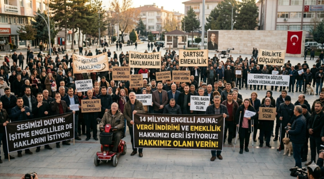 ENGELLİ VATANDAŞLARDAN ORTAK FERYAT: “EMEKLİLİKTE ENGEL İSTEMİYORUZ!”