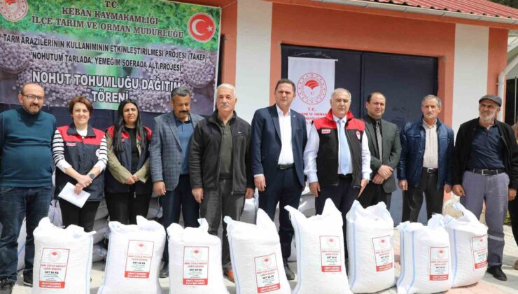 Elazığ’da 150 üreticiye 24 ton nohut tohumu dağıtıldı