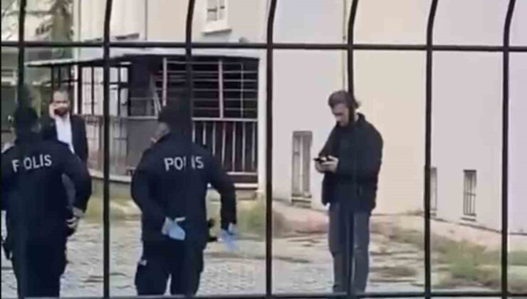 Polisten kaçan şahıs, tabancasını okul bahçesine attı