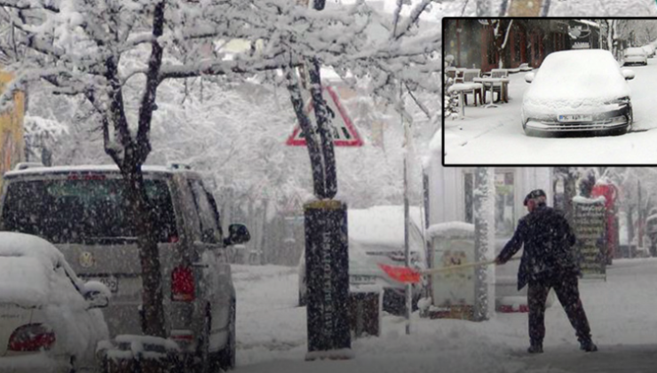 Kars’ta yer gök beyaz: Kar kalınlığı 30 santimi aştı