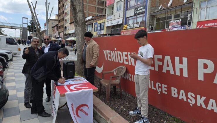 Yeniden Refah Partisi Kovancılar’da İmza Kampanyası: “Kürecik Kapatılsın, İsrail Kör Olsun”