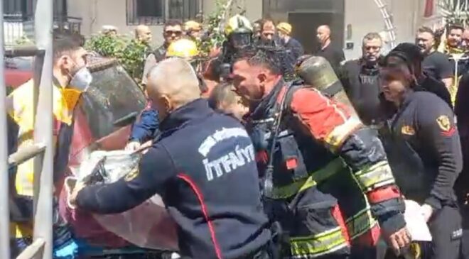 Patlama sonrası çıkan yangında engelli şahıs hayatını kaybetti