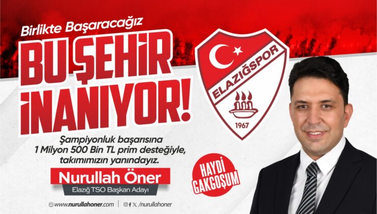 Nurullah Öner’den Elazığspor’a Dev Destek: “Bu Şehir İnanıyor!”