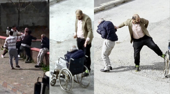 ENGELLİ BABAYA SOKAK ORTASINDA ZULÜM: MAHALLELİ SESSİZ KALMADI!