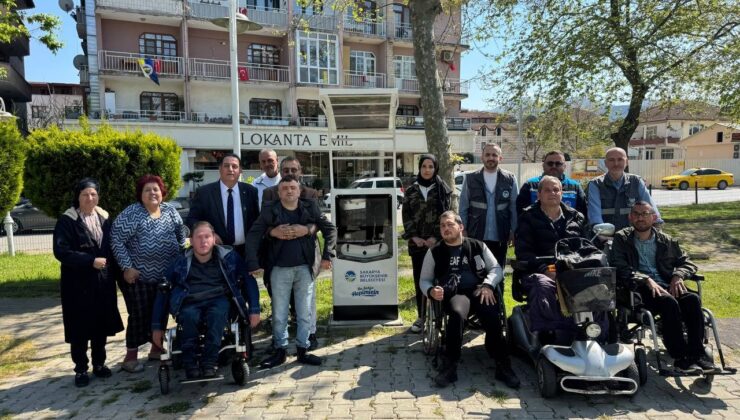 Sapanca’da engelli araç şarj istasyonu kuruldu