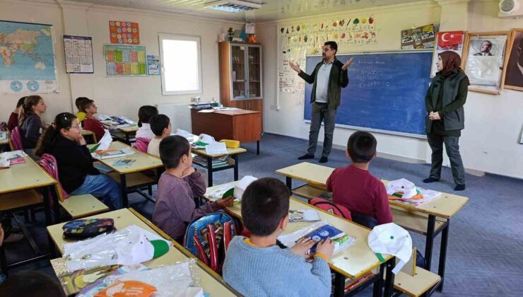 Elazığ’da orman bilinci eğitimi ve fidan dikimi