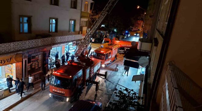 Elazığ’da baca yangını