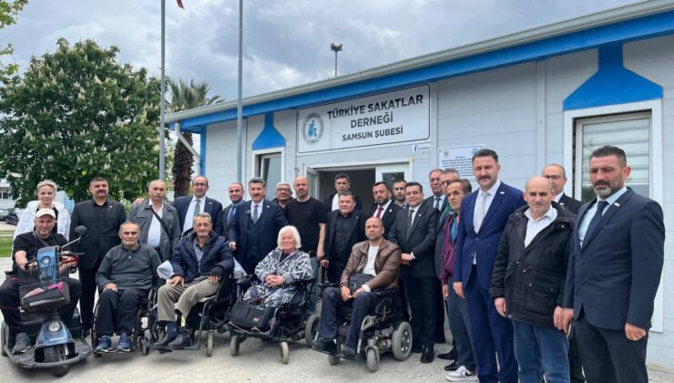 İTTİFAK PARTİSİ’NDEN TÜRKİYE SAKATLAR DERNEĞİ SAMSUN ŞUBESİ’NE ANLAMLI ZİYARET