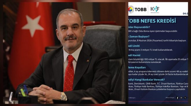BAŞKAN ALAN: “KOBİLERİMİZİ NEFES KREDİSİ İLE DESTEKLİYORUZ”