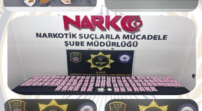 Elazığ’da uyuşturucu operasyonları: 7 tutuklama