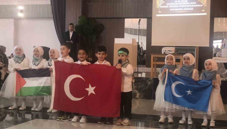 Palu’da Kur’an kursu öğrencilerinin mezuniyet sevinci