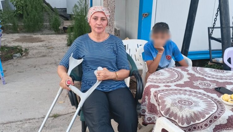 Başıboş köpeklerin kovaladığı anne-oğul düşerek yaralandı