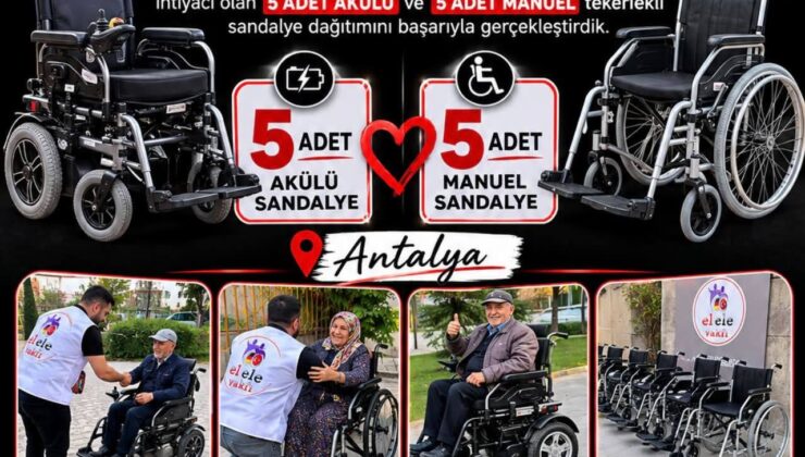 El Ele Vakfı’ndan Antalya’da Anlamlı Destek: Engelli Vatandaşların Yüzü Güldü