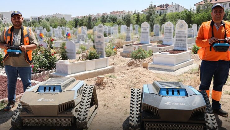 BELEDİYECİLİKTE TEKNOLOJİ DEVRİ: MEZARLIKLARDA ROBOTİK DÖNEM BAŞLADI!